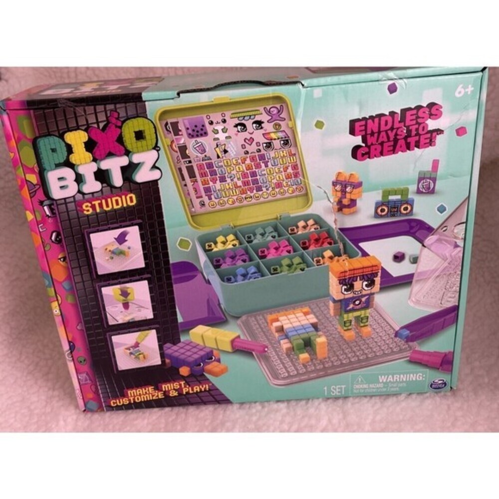 Pixobitz‎ Studio with 500 No Heat Water Fuse Beads, Decos & Accessories